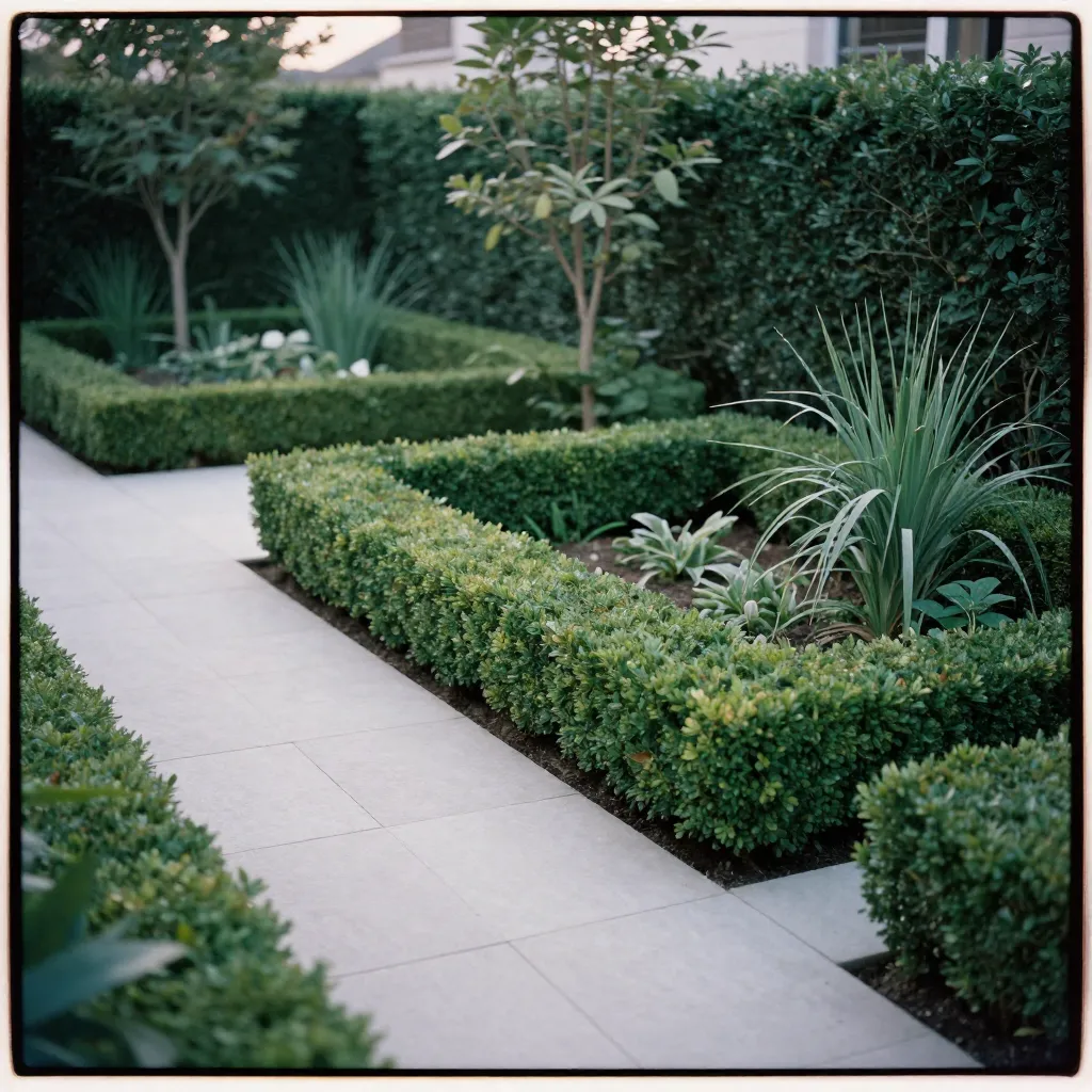 Modern garden landscape project